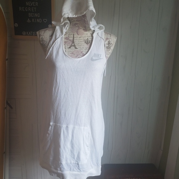 Nike hooded sleeveless dri-fit tank med - Picture 1 of 7